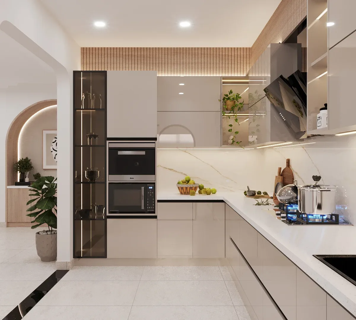 Elegant Modular Kitchen Interior